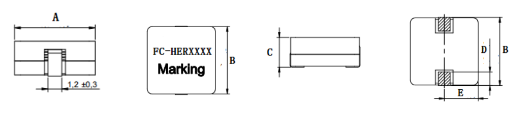 FC-HER7030-1890-Series SMD Flat Wire High Current Inductor