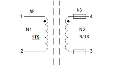Schematic: FC-SCT1090-50A- Series Current Sense Transformers