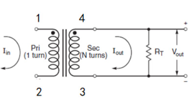 Typical Circuit( DC Current Sense Transformers) FC-SCT1090-50A- Series Current Sense Transformers