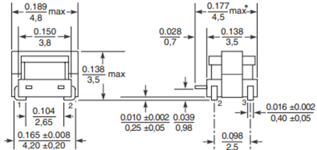 Dimensions:mm FC-SCT 4.2 –Series Current Sense Transformers