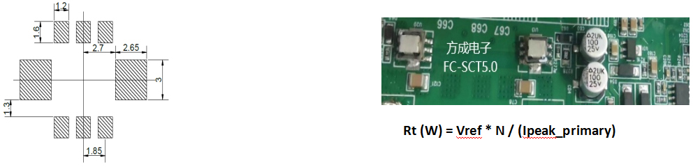 LAYOUT RECOMMENDATION FC-SCT5.0 –Series Current Sense Transformers