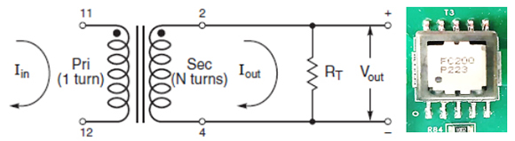 Typical Circuit FC-SCT2010 –Series Current Sense Transformers