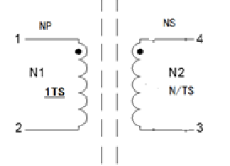Schematic: FC-CT9825-40A- Series Current Sense Transformers