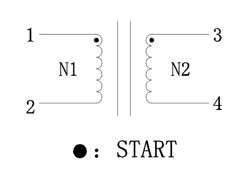 Schematic: Common Mode Power Line Choke FC-SLF1810-901-LF