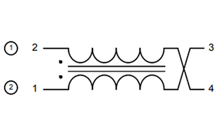 Schematic SMD Common Mode Line Filter FC-SDLF7345 –Series