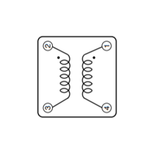Schematic: Common Mode Power Line Choke FC-DLF1010-101B-LF