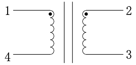 Schematic: Common Mode Power line Choke FC-DLFW2015-5mH-20A-LF