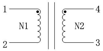 Schematic: Common Mode Power line Choke FC-SLF1813-Series