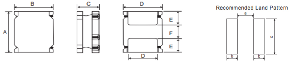 1.SHAPES AND DIMENSIONS Unit:mm SMD Power Inductors semi shielded- FCNR-Series FCNR2510-8040Series
