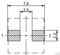 RecommendeLand Pattern: mm SMD High Current Flat wire power Inductor FC-HCM7070 –Series