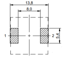 RecommendeLand Pattern: mm SMD High Current Flat wire power Inductor FC-HCM1350 –Series