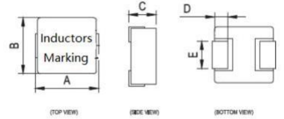 1.Shjavascript:void(0);apes and Dimensions SMD High Current Molded Inductors - FCH0650 - Series