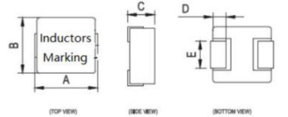 1.Shapes and Dimensions SMD High Current Molded Inductors - FCH8050 - Series