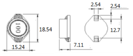 1.Dimensions(mm) Drum Mn-Zn Core Surface Mount Unshielded Power Inductors DSS3316-Series
