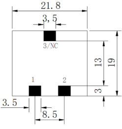 2. Recommended Land Pattern: mm FC-SE2014-Series SMD Flat Wire High Current Inductor