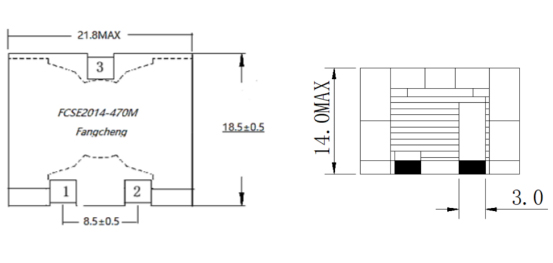 FC-SE2014-Series SMD Flat Wire High Current Inductor