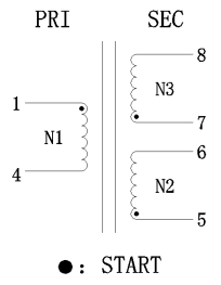 2 .Schematic: SMD Drive Transformers FC-STR1010-580T-1