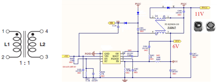 2.Schematic: SMD Transformers for Flyback Applications FC-SLF6030 –330