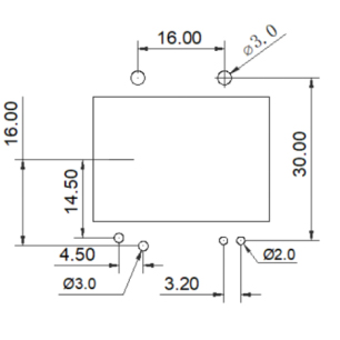 2. RecommendeLand Pattern: mm SMD Planar power PCB Transformer FC-PT3215B-330L200W