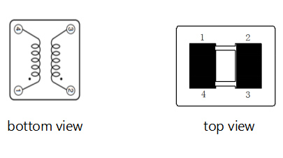 2.Schematic: High Current Power Line Common Mode Choke FC-DLF2218-2R5-100A-LF