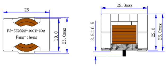 FC-SE2822-Series DIP High Current Inductor