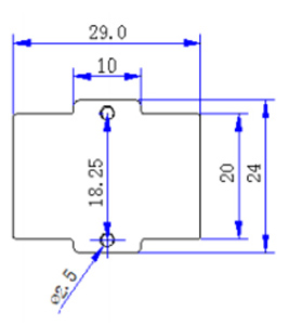3. Recommended Land Pattern: mm FC-SE2822-Series DIP High Current Inductor